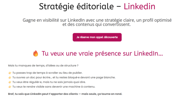 Stratégie édito Linkedin - Mégane Niceron